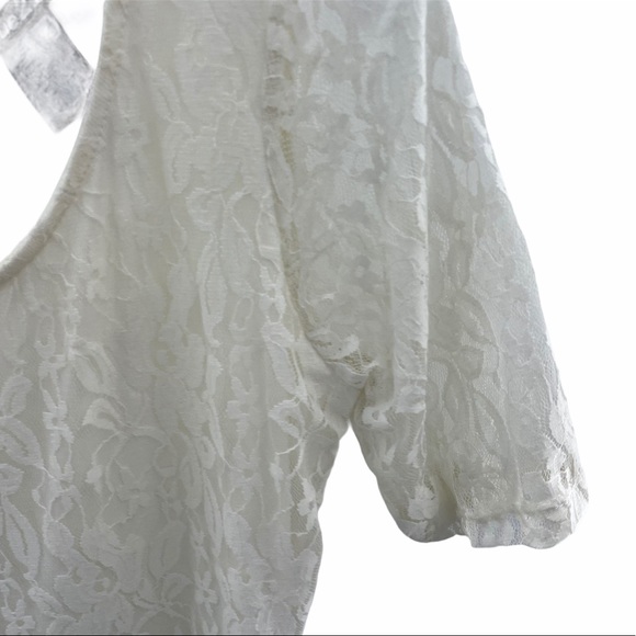 Rue 21 Belted Lace Midi Dress Cream Size Large J - Picture 6 of 11